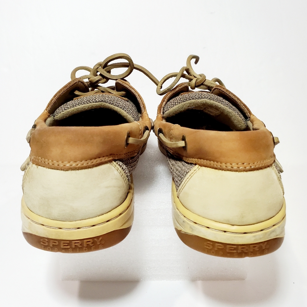 Sperry Top Sider Brown Tan Leather Boat Shoe Men's Size 8.5M 9276619 K-5 CH-196 - Picture 7 of 11